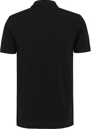FILA Sunchon Polo Uomo FAM0717 Maglia a Maniche Corte in Cotone Vestibilità Slim Stile Casual Elegante Nero - 2
