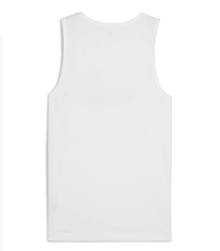 Puma Canotta Uomo in Cotone Nera – Tank Top Sportivo Regular Fit Traspirante Bianco - 2