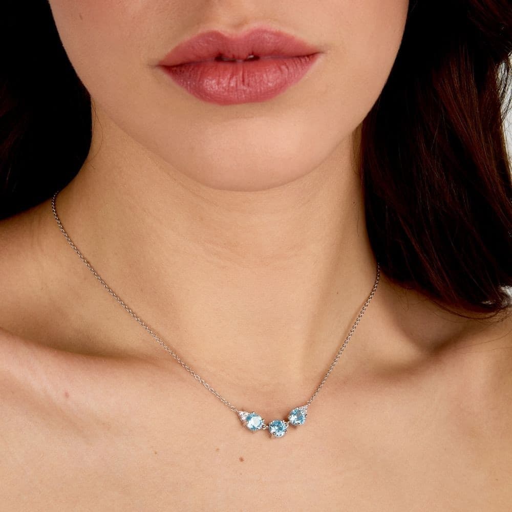 Collana Morellato Luminosa Argento 925 Azzurra Zirconi (SAIW289) - 5