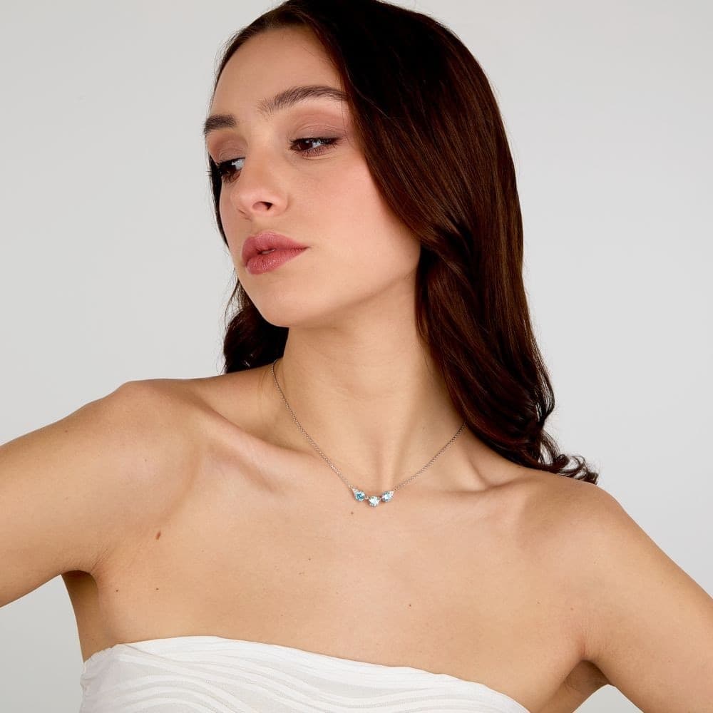 Collana Morellato Luminosa Argento 925 Azzurra Zirconi (SAIW289) - 6