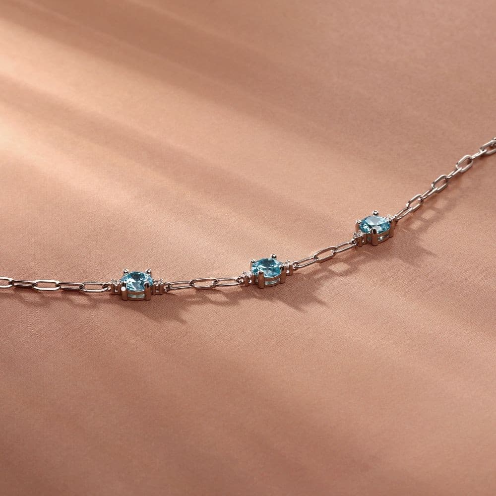 Bracciale Morellato Luminosa Argento 925 Azzurro (SAIW291) - 4