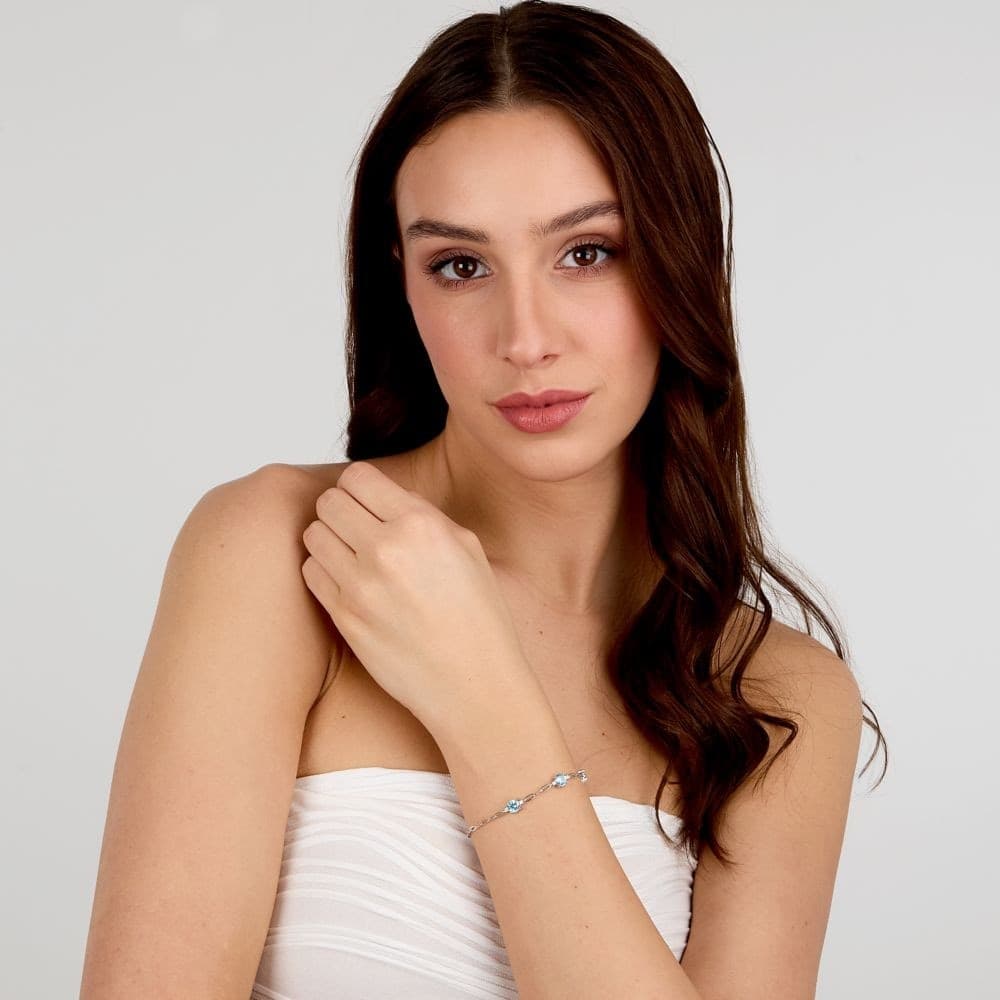 Bracciale Morellato Luminosa Argento 925 Azzurro (SAIW291) - 5