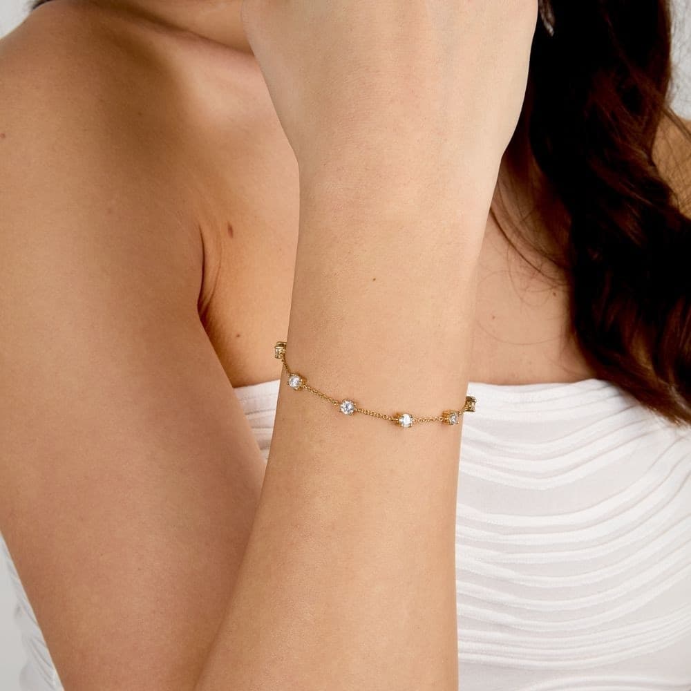 Bracciale Morellato Luminosa Argento 925 Dorato Zirconi (SAIW311) - 5