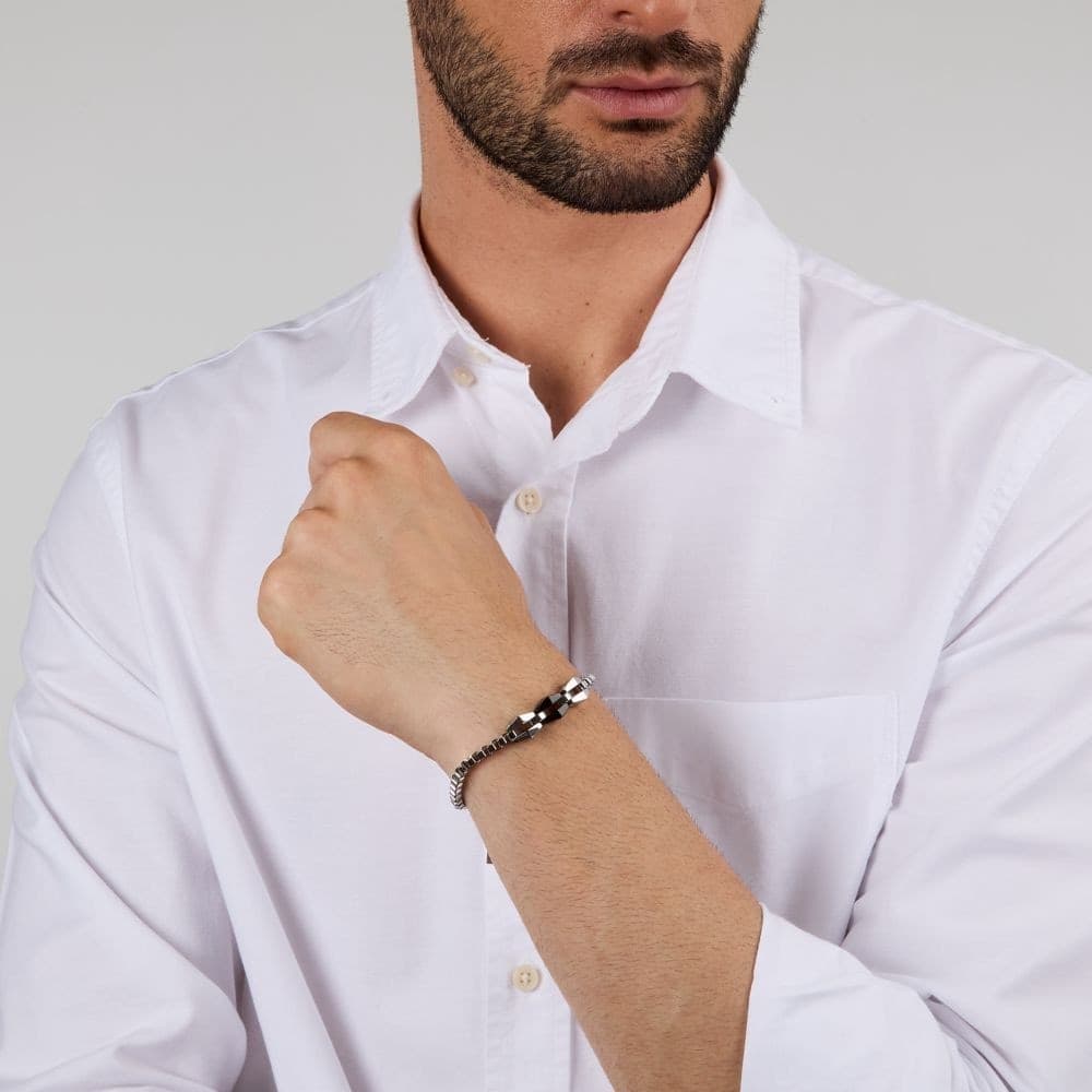 Bracciale Morellato Motown Acciaio Nero Uomo (SALS112) - 4