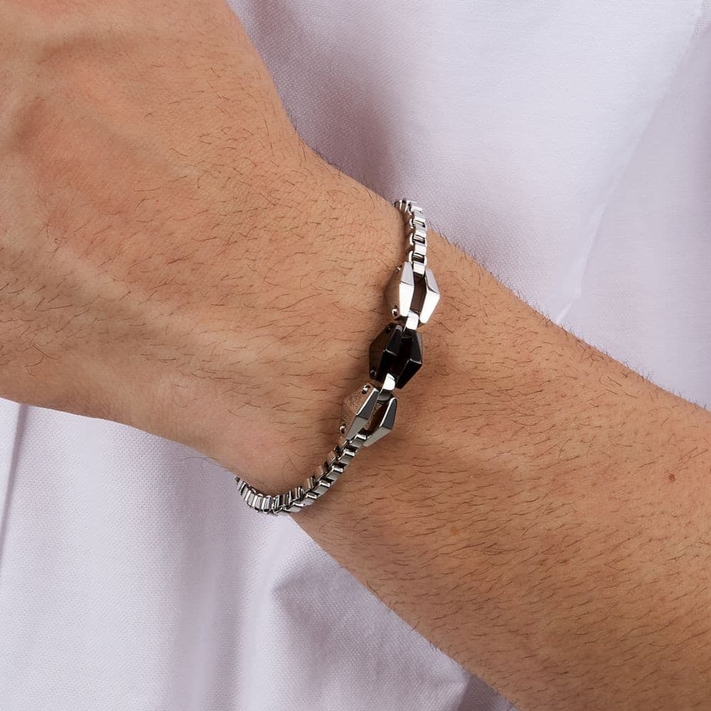 Bracciale Morellato Motown Acciaio Nero Uomo (SALS112) - 5
