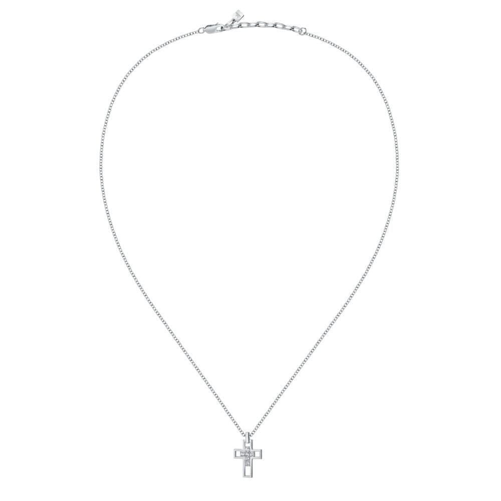 Collana Morellato Croce Uomo Acciaio Zirconi (SATT12) - 2