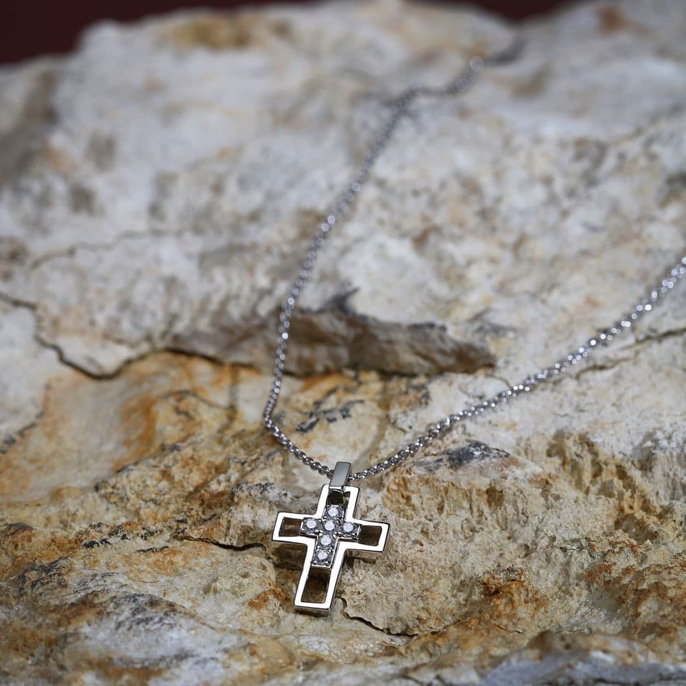 Collana Morellato Croce Uomo Acciaio Zirconi (SATT12) - 4