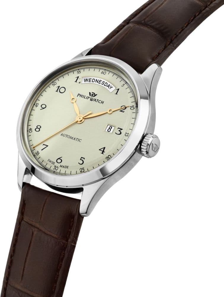Philip Watch Museum – Orologio Uomo Automatico Pelle Marrone (R8221225001) - 2