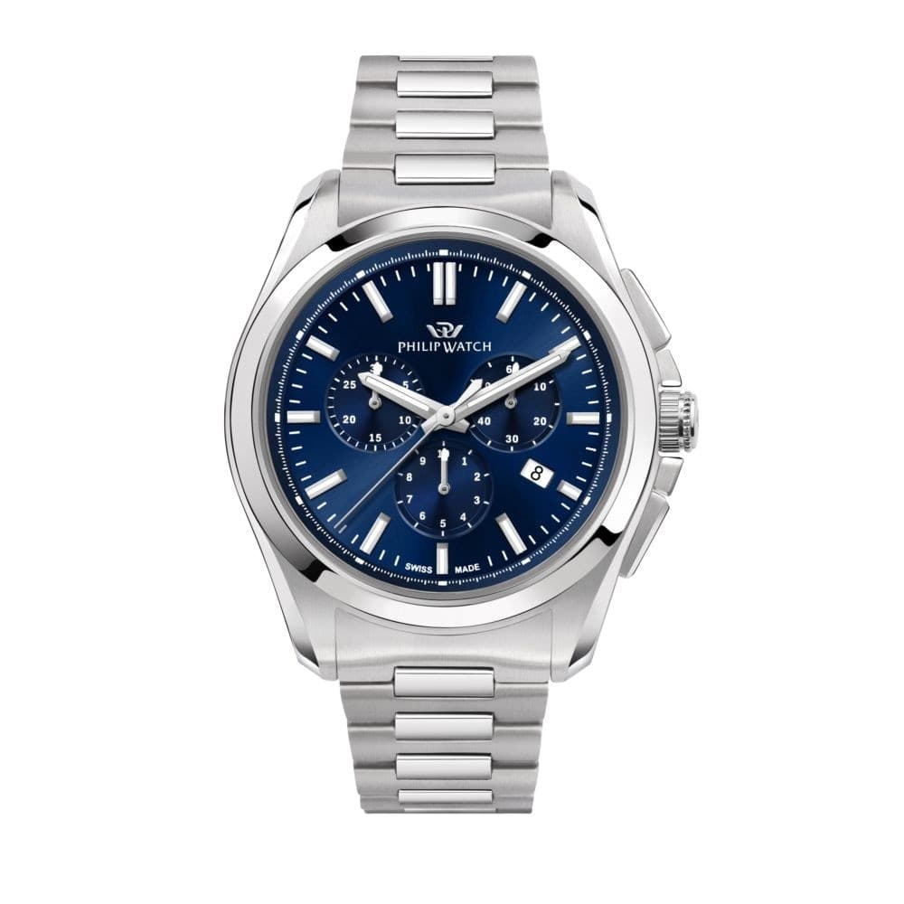 Philip Watch Amalfi – Orologio Uomo Cronografo Blu Acciaio (R8273618002)