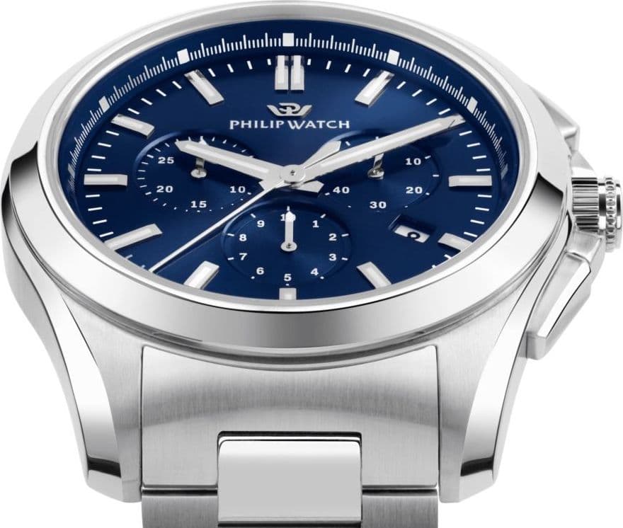 Philip Watch Amalfi – Orologio Uomo Cronografo Blu Acciaio (R8273618002) - 3