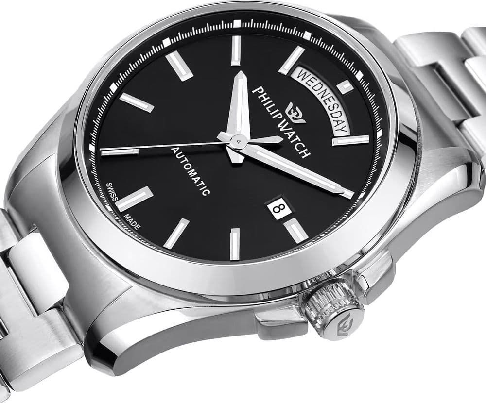 Philip Watch Amalfi – Orologio Uomo Automatico Nero Acciaio (R8223218006) - 2