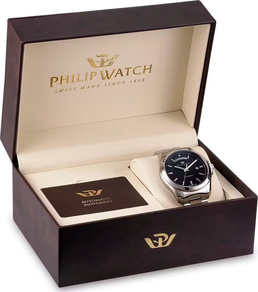 Philip Watch Amalfi – Orologio Uomo Automatico Nero Acciaio (R8223218006) - 7