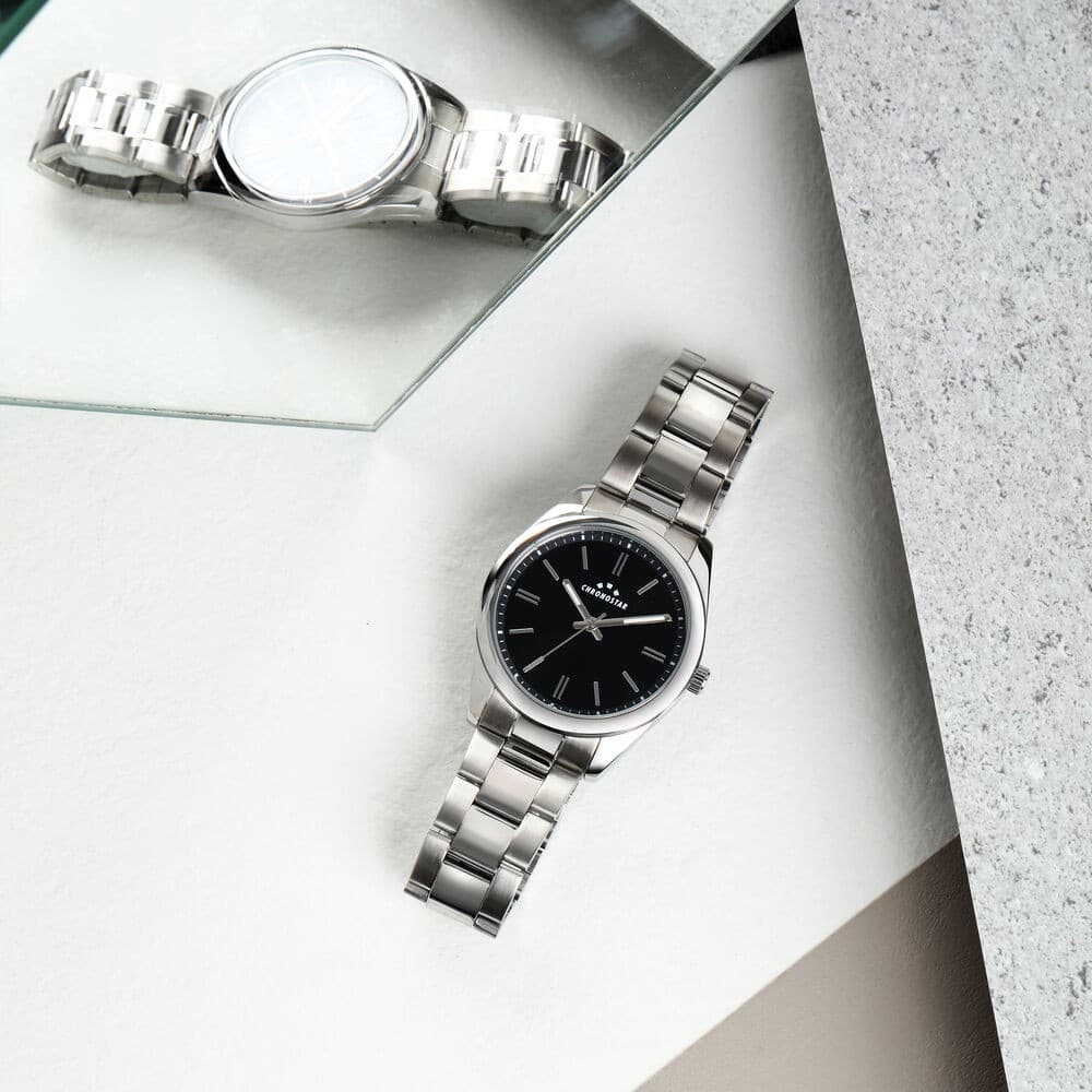 Chronostar Timeless – Orologio Uomo Silver Nero (R3753316001) - 5