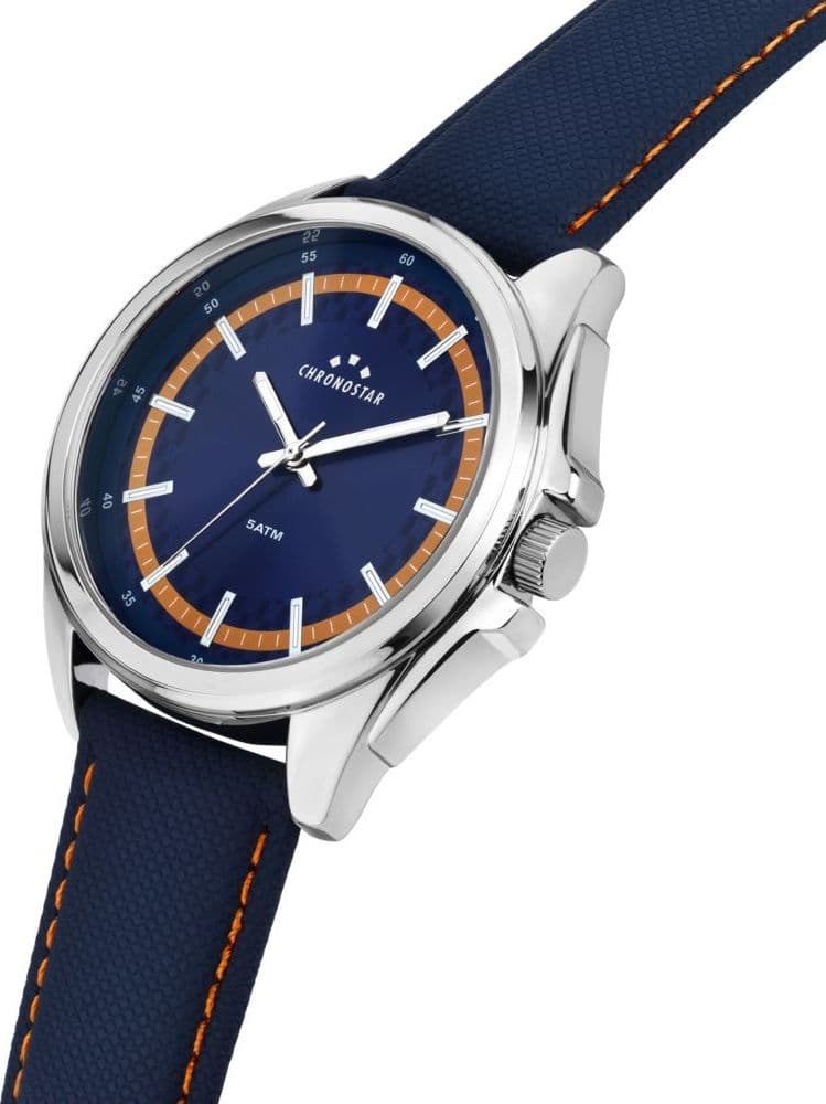 Chronostar Saturn – Orologio Uomo Pelle Blu (R3751327001) - 2