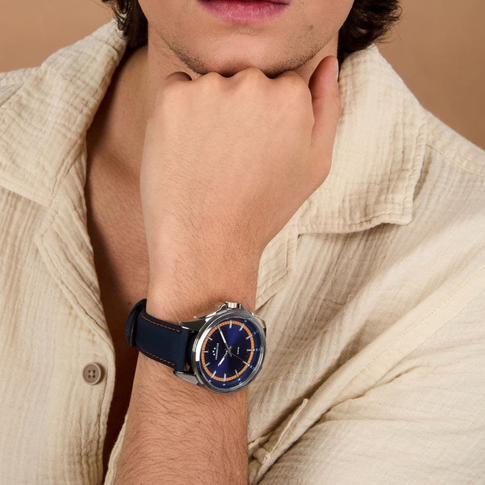 Chronostar Saturn – Orologio Uomo Pelle Blu (R3751327001) - 5