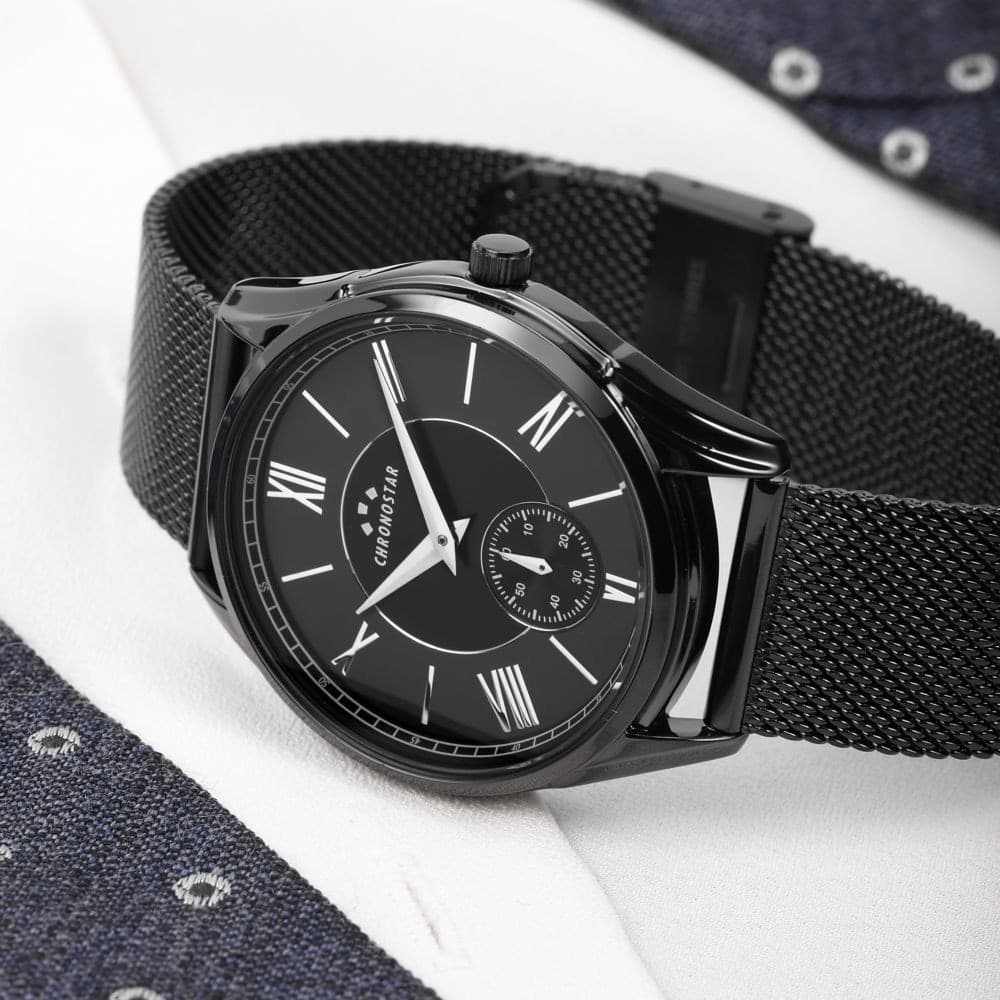 Chronostar Classique – Orologio Uomo Nero Maglia Mesh (R3753298002) - 5