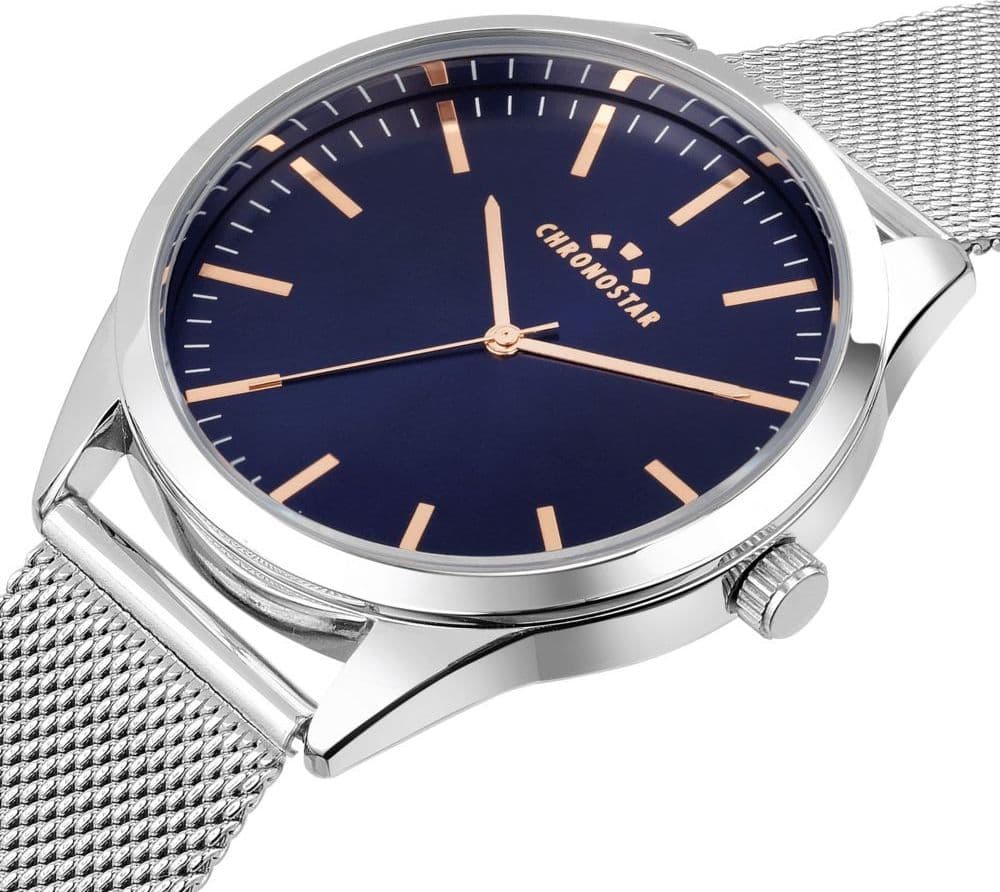 Chronostar Classique – Orologio Uomo Silver con Quadrante Blu (R3753298008) - 2
