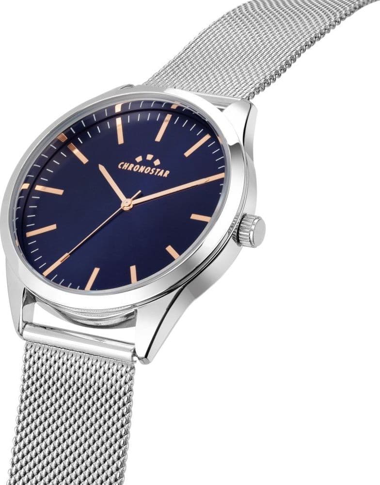 Chronostar Classique – Orologio Uomo Silver con Quadrante Blu (R3753298008) - 3
