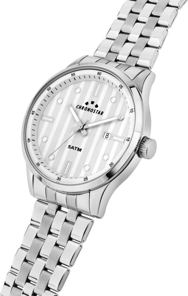 Chronostar Starline – Orologio Uomo Silver con Quadrante Chiaro (R3753321004) - 2