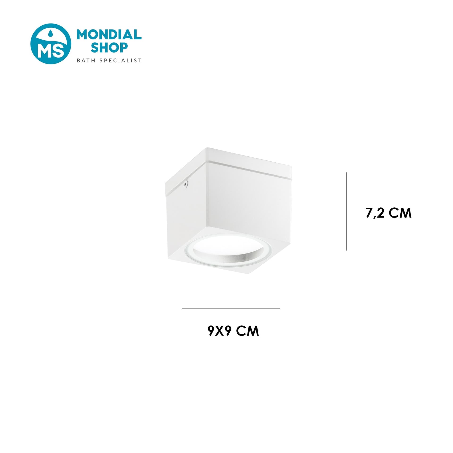 Plafoniera moderna di forma quadrata da soffitto per interno disponibile in 3 varianti 1XGX53 - 2