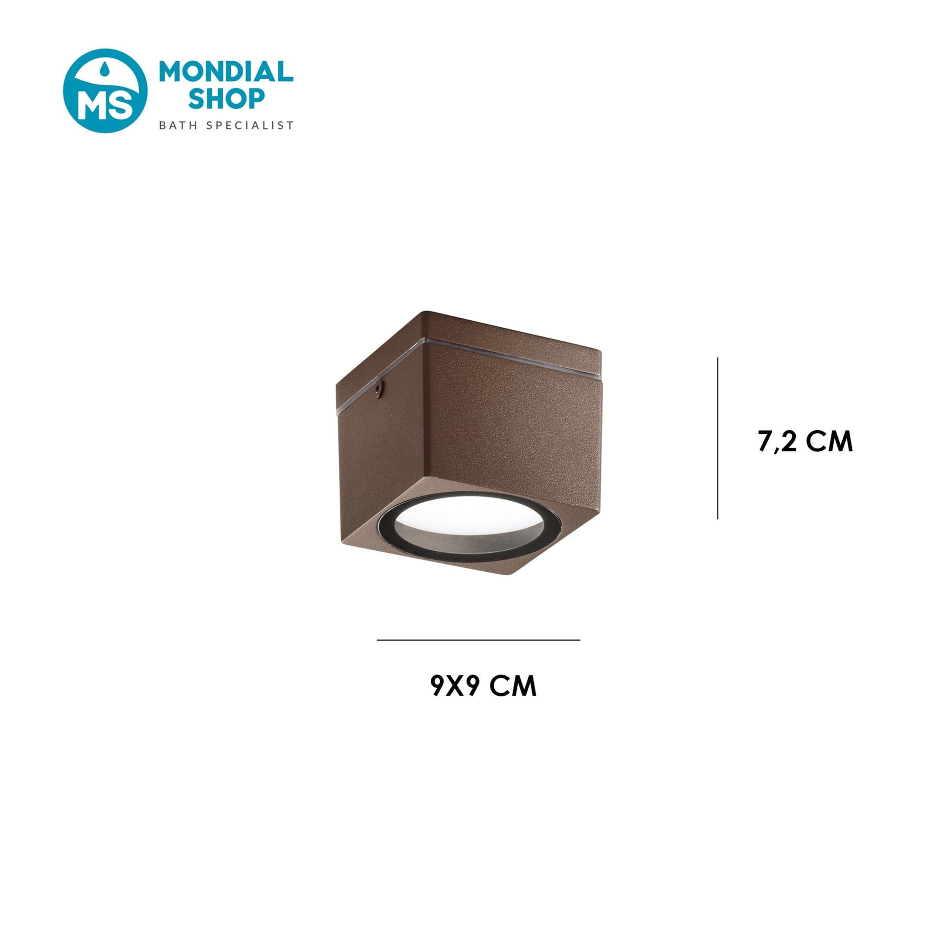 Plafoniera moderna di forma quadrata da soffitto per interno disponibile in 3 varianti 1XGX53 - 3