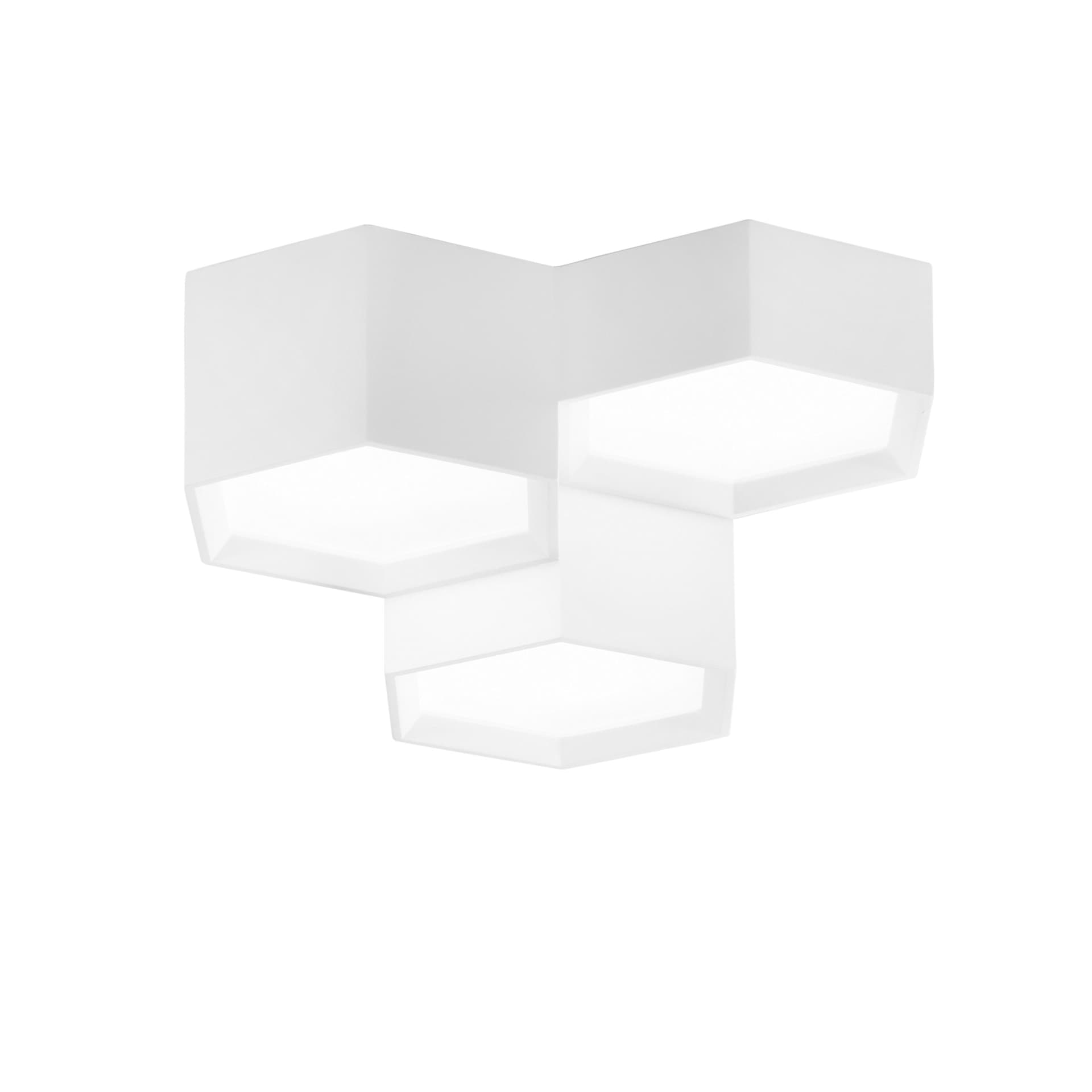 Plafoniera LED Bianca dal design moderno e funzionale per interni 36W - 4