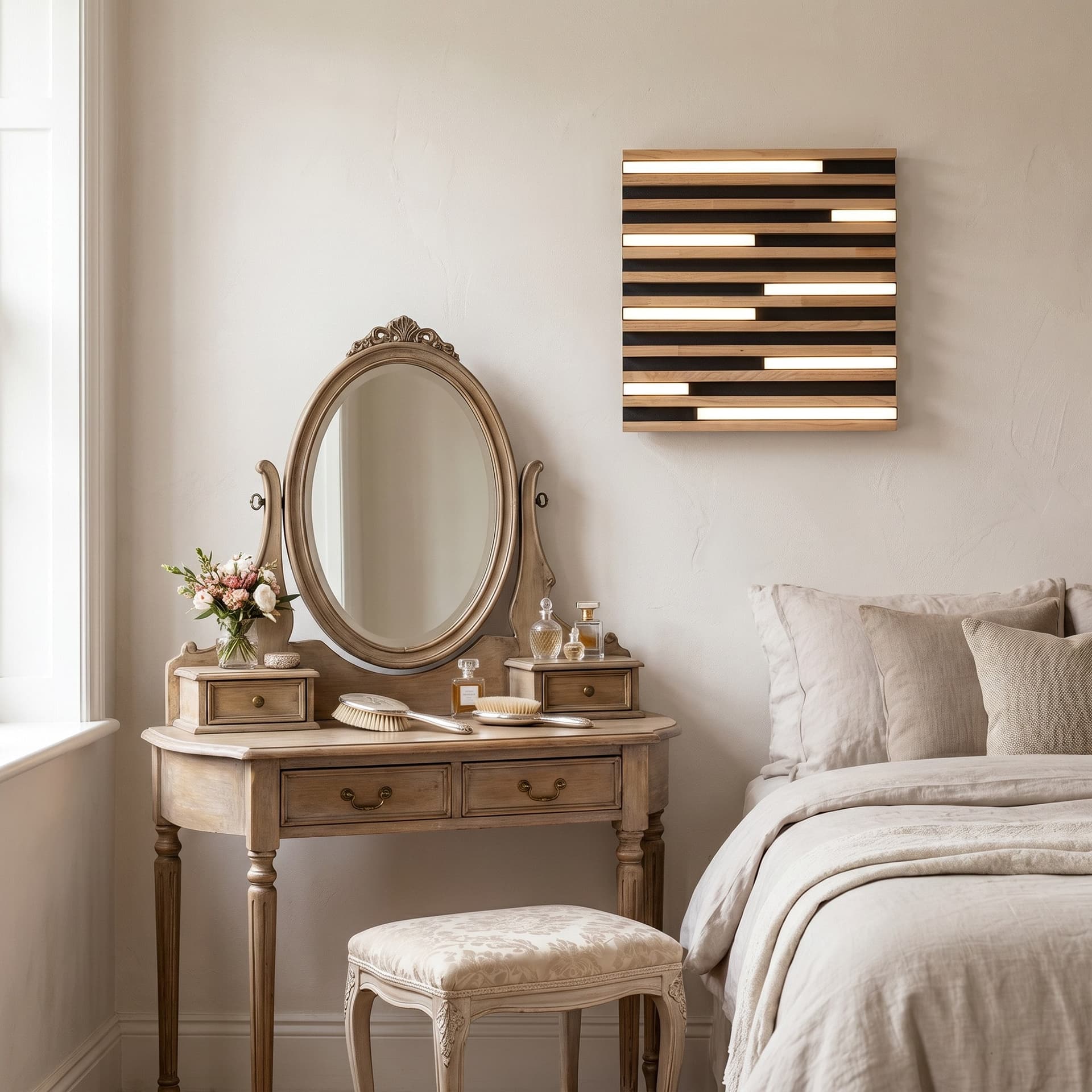 Plafoniera LED in Legno d'Acero o Rovere Bianca o Nera 24W - 7