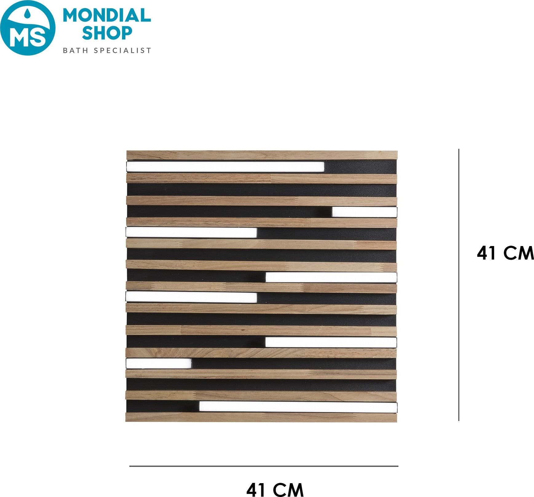 Plafoniera LED in Legno d'Acero o Rovere Bianca o Nera 24W - 8