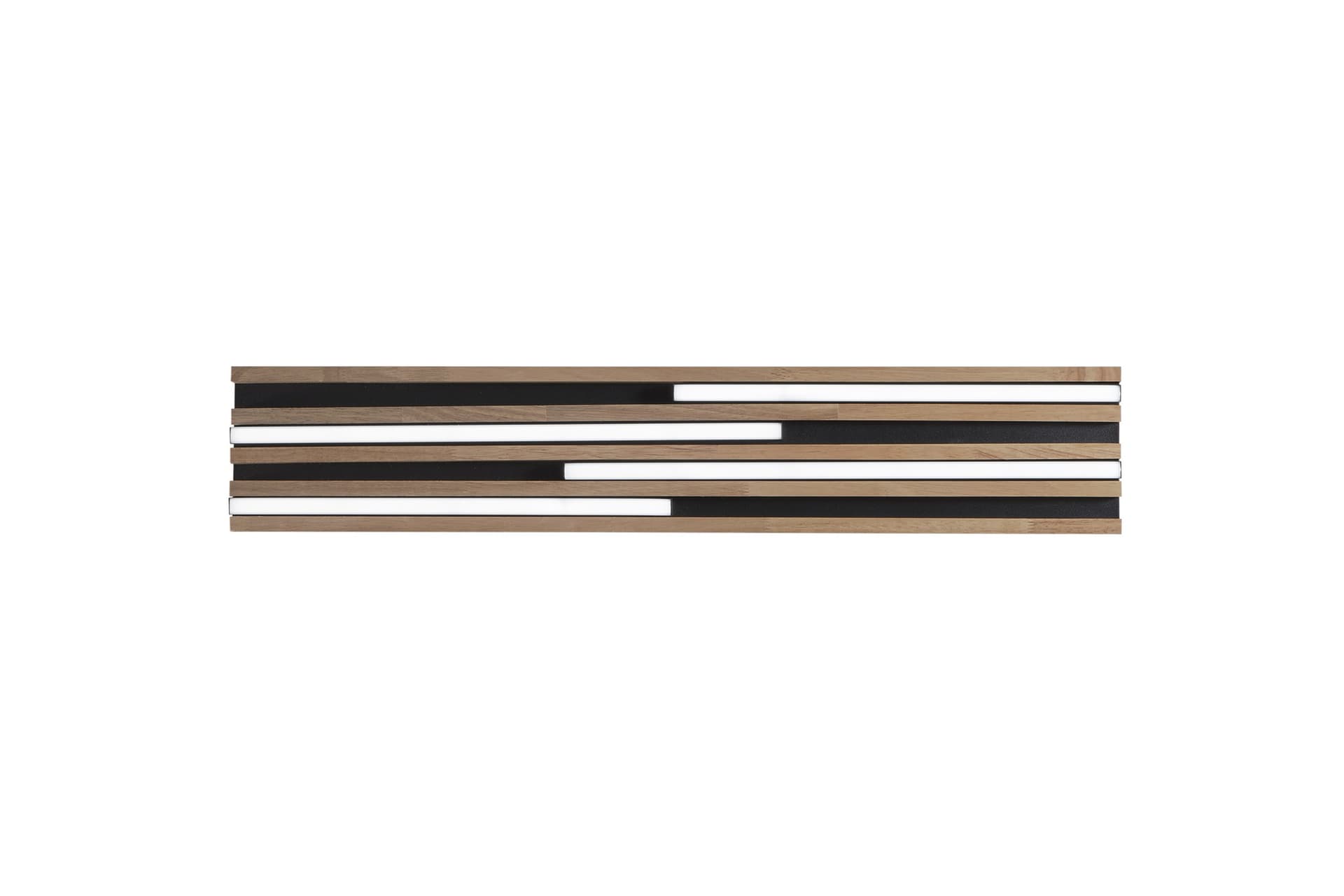 Plafoniera moderna LED in Legno Bianca o Nera 24W - 12