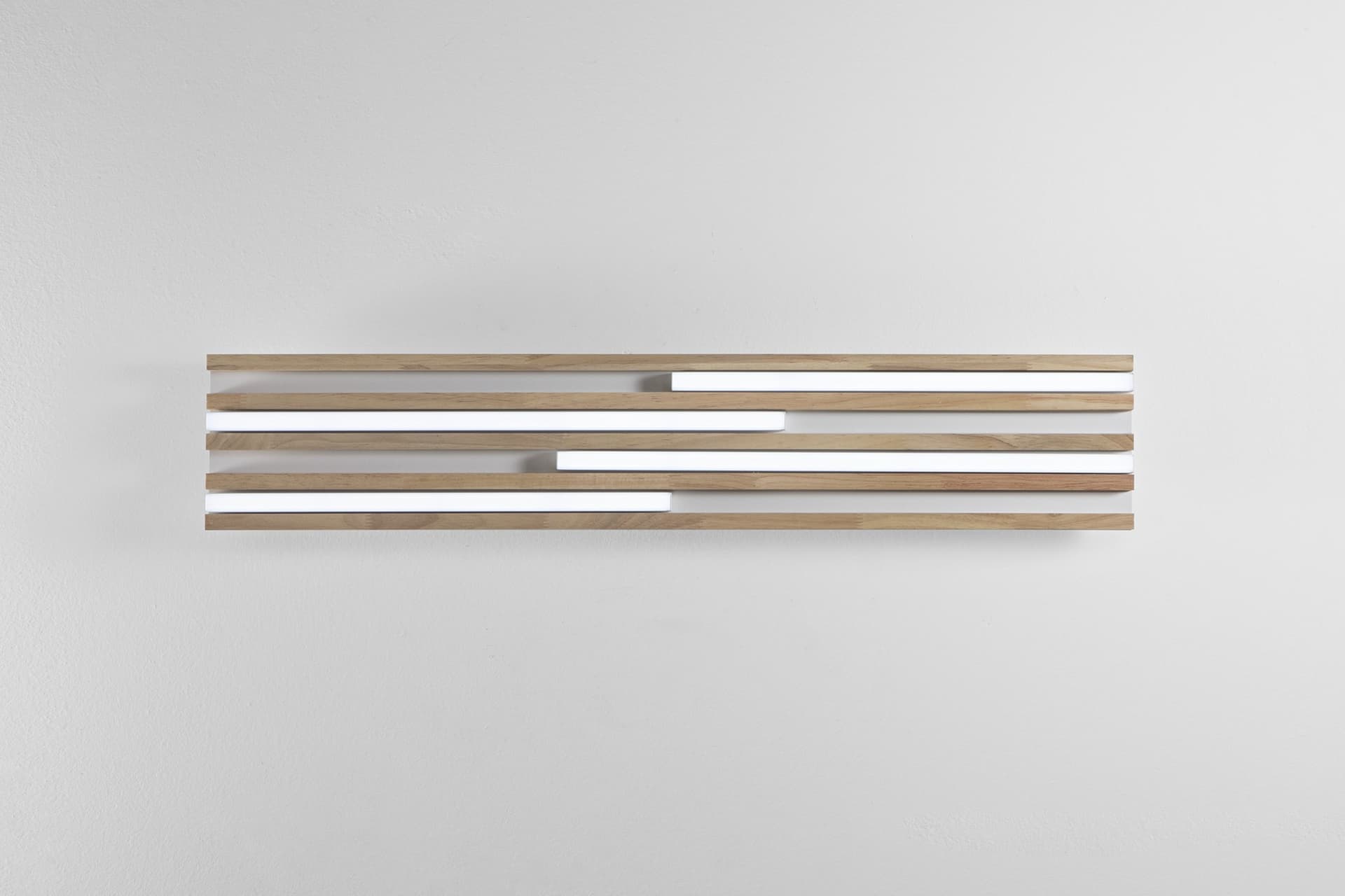 Plafoniera moderna LED in Legno Bianca o Nera 24W - 5
