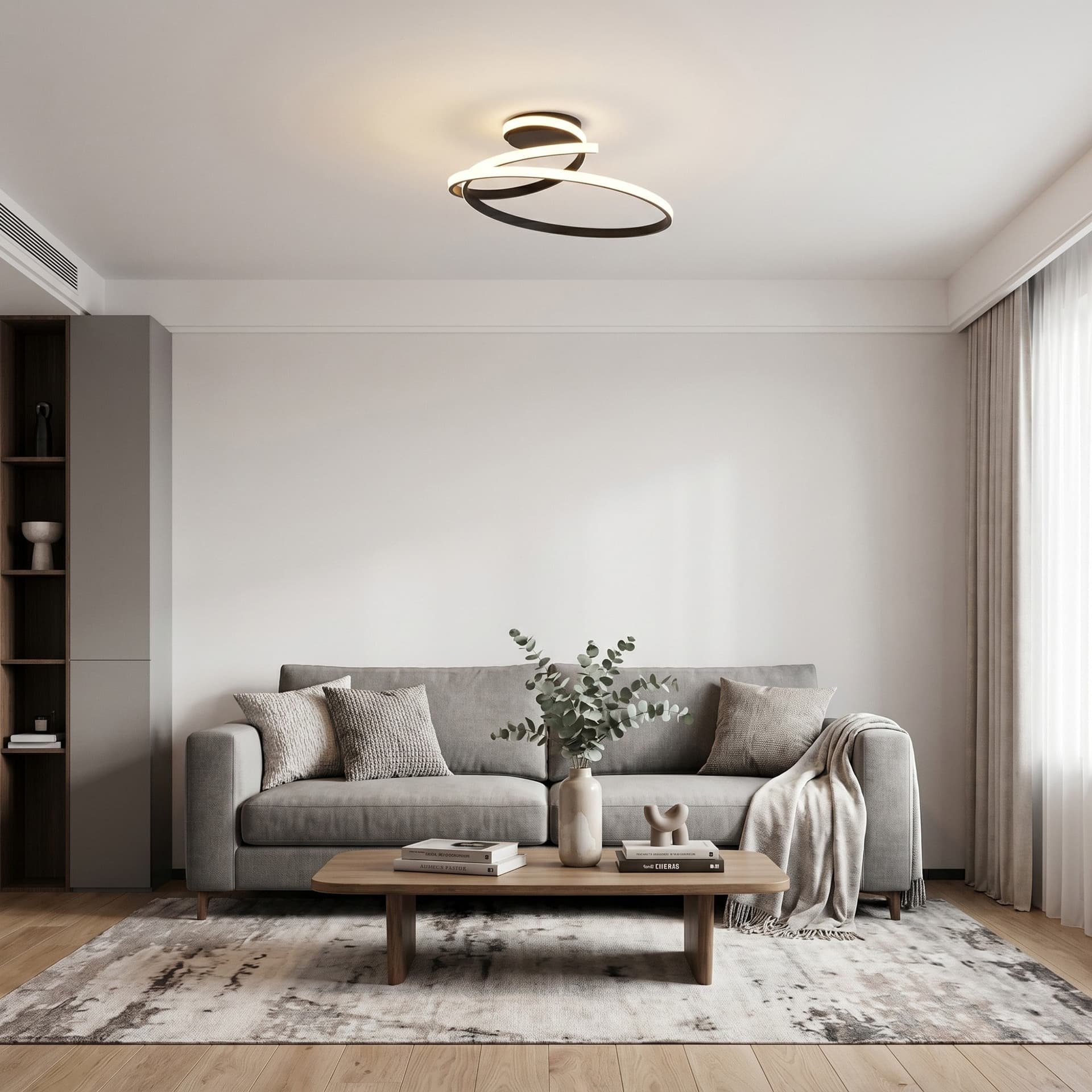 Plafoniera LED da soffitto per interni dal design elegante Disponibile in 3 varianti 40W - 3