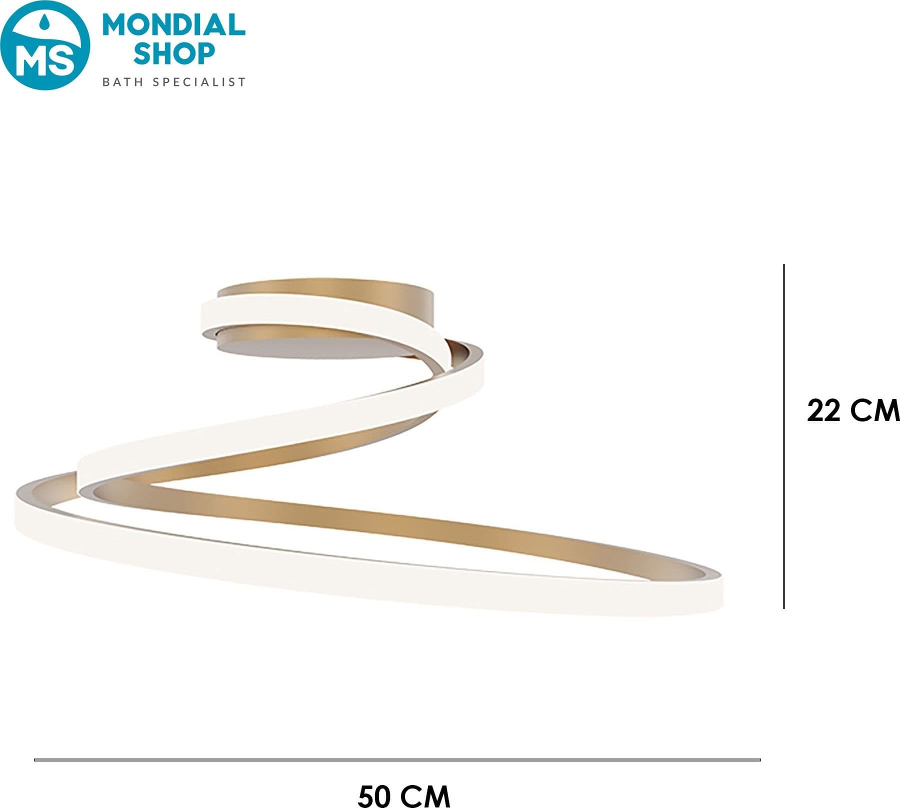 Plafoniera LED da soffitto per interni dal design elegante Disponibile in 3 varianti 40W - 9