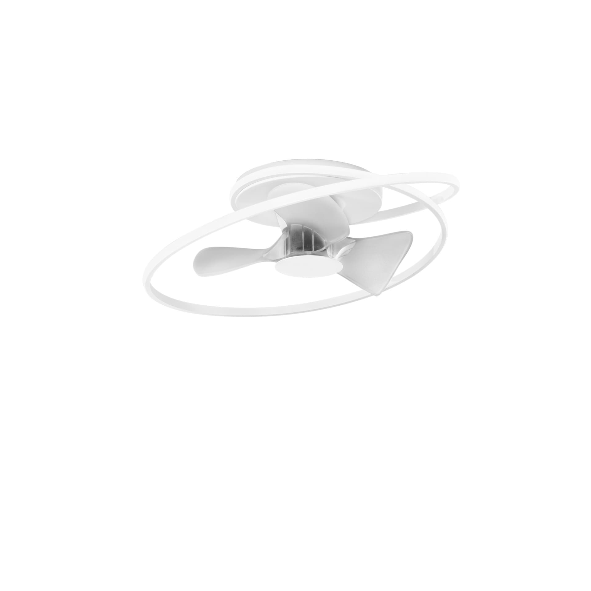 Plafoniera Moderna LED 60W con Ventilatore Bianco o Nero - 12