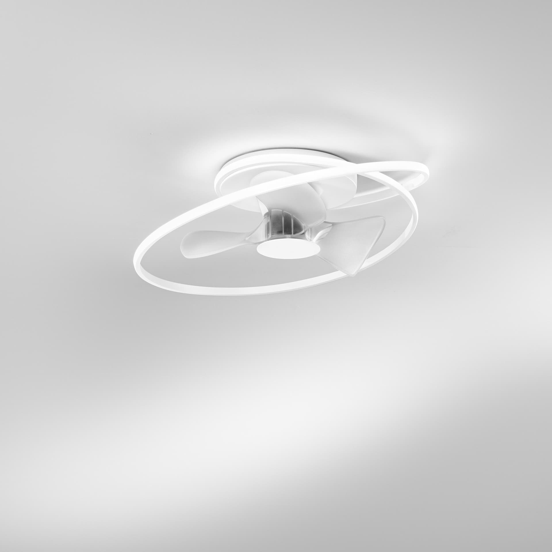 Plafoniera Moderna LED 60W con Ventilatore Bianco o Nero - 10