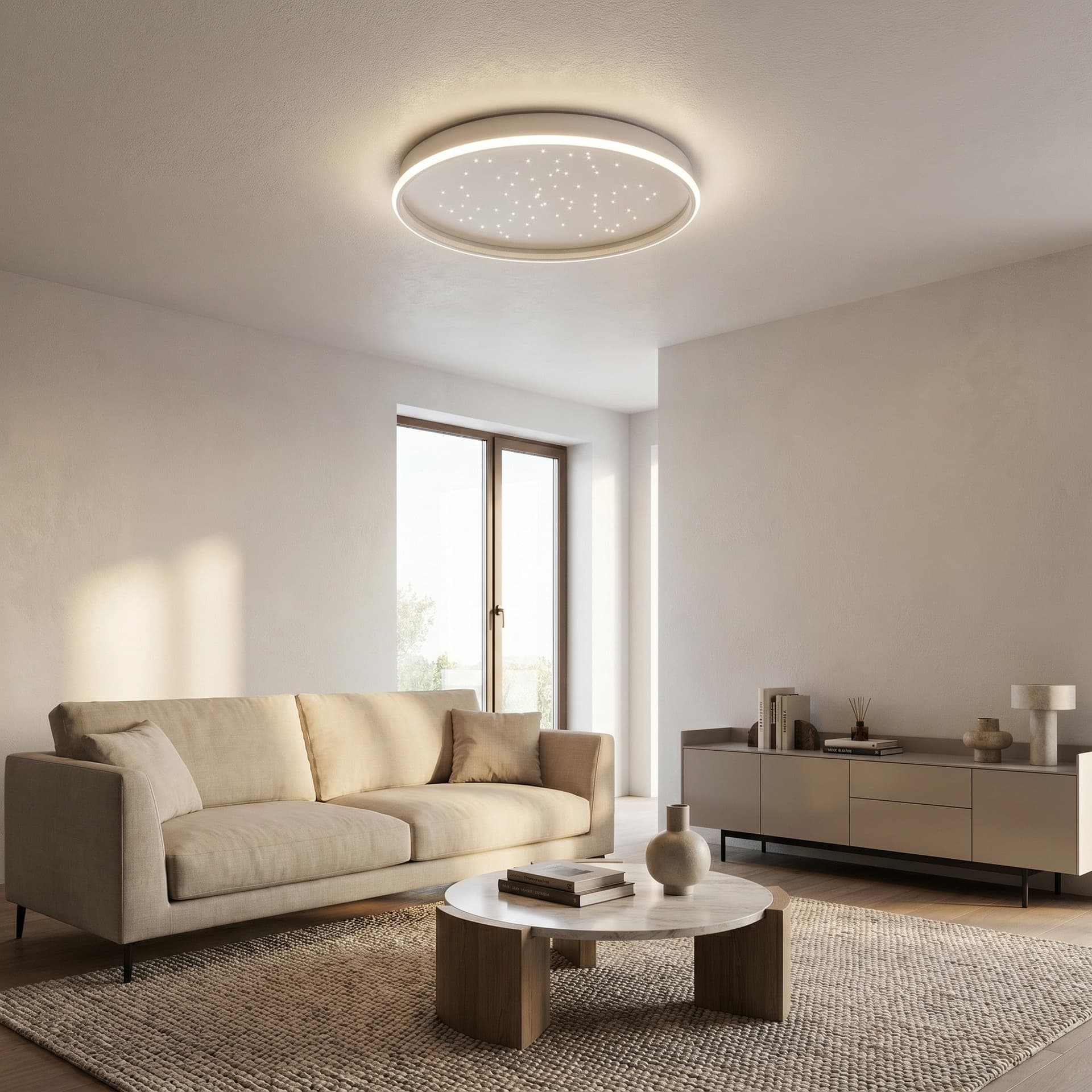 Plafoniera LED design moderno Bianca da soffitto per interni disponibili in 3 dimensioni  50W - 3