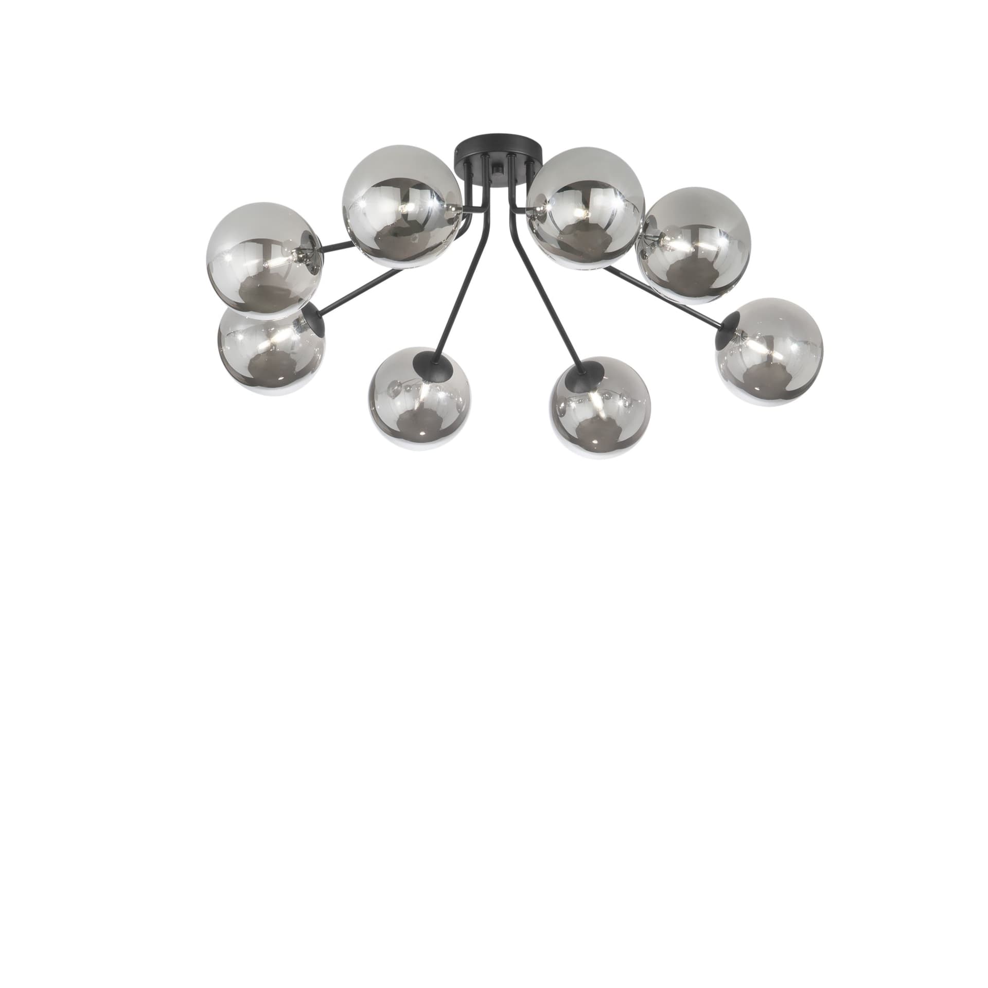 Plafoniera design moderno da interno per soffitto disponibile in ottone o nero 8XG9 - 8
