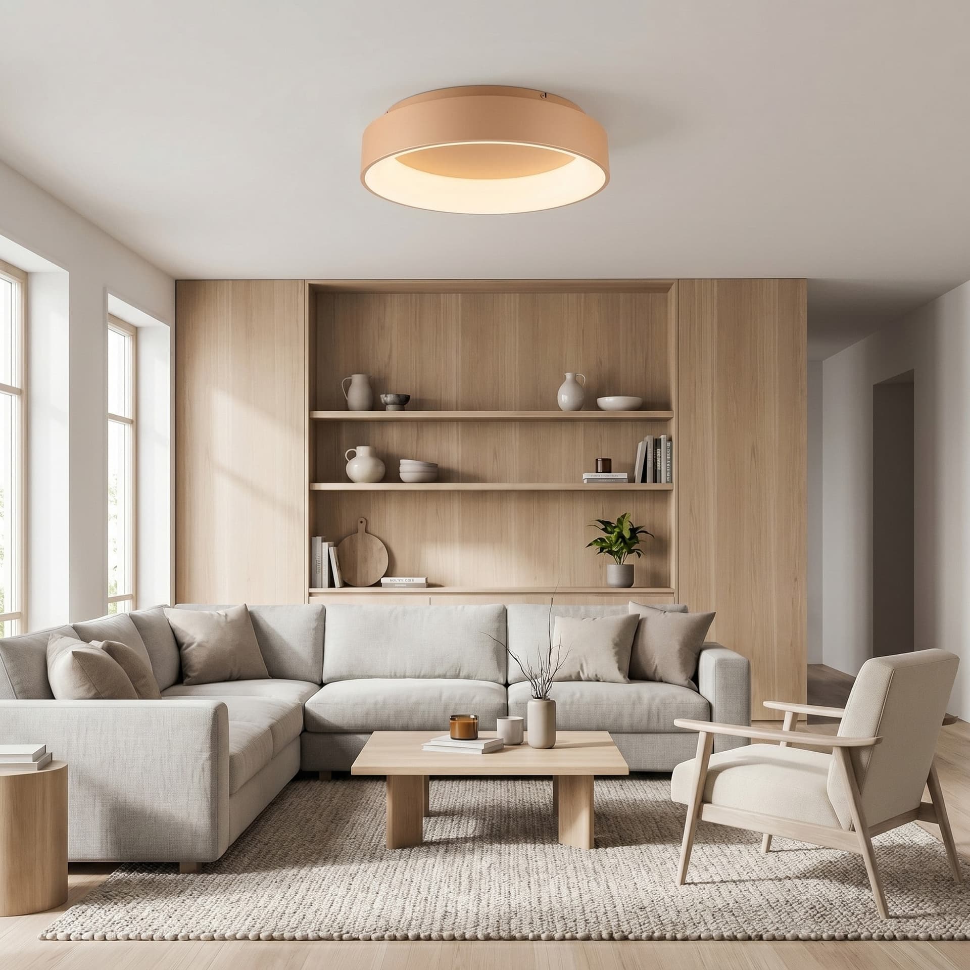 Plafoniera LED disponibile in 3 varianti Luce Regolabile (CCT) e Protezione IP44 60W - 5