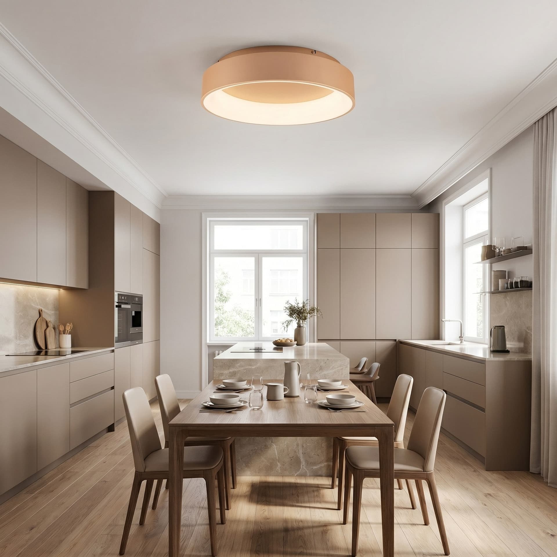 Plafoniera LED disponibile in 3 varianti Luce Regolabile (CCT) e Protezione IP44 60W - 6