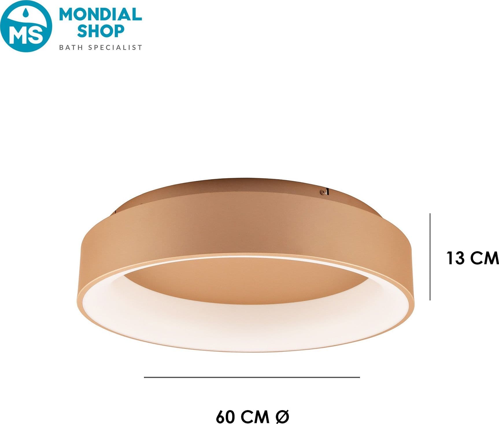 Plafoniera LED disponibile in 3 varianti Luce Regolabile (CCT) e Protezione IP44 60W - 7