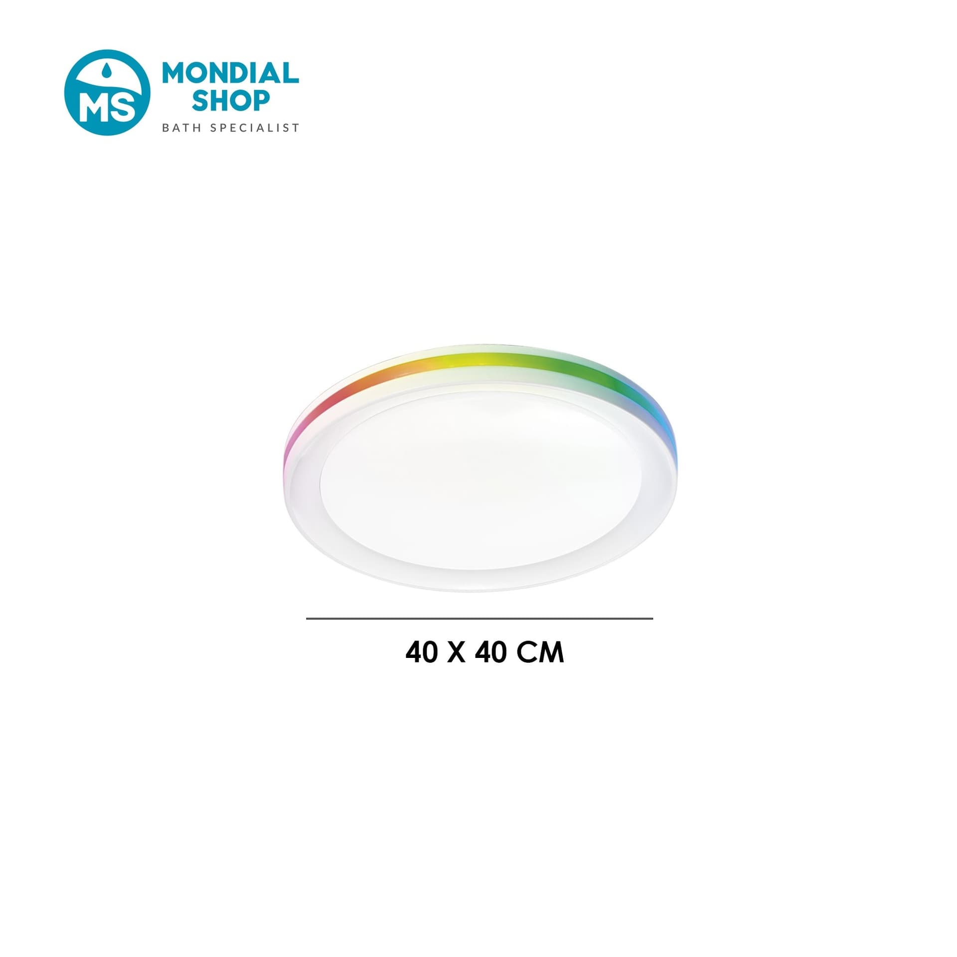 Lampada da soffitto bianca Luce regolabile RGB Alta luminosità per Bagno e Camere - 3