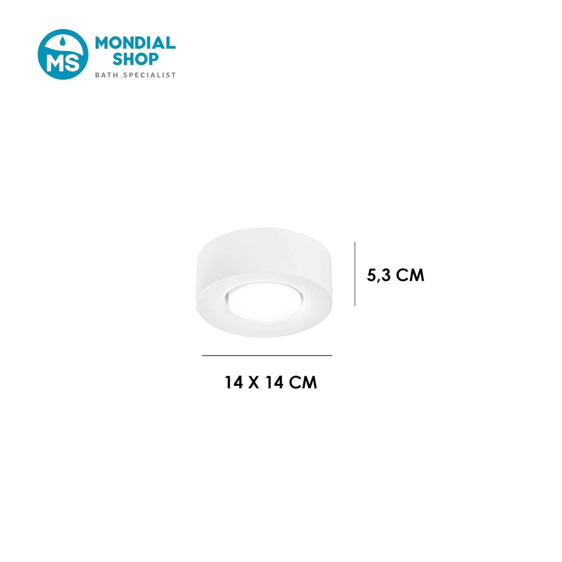 Plafoniera Minimal bianca 1XGX53 LED Design moderno e compatto - 3