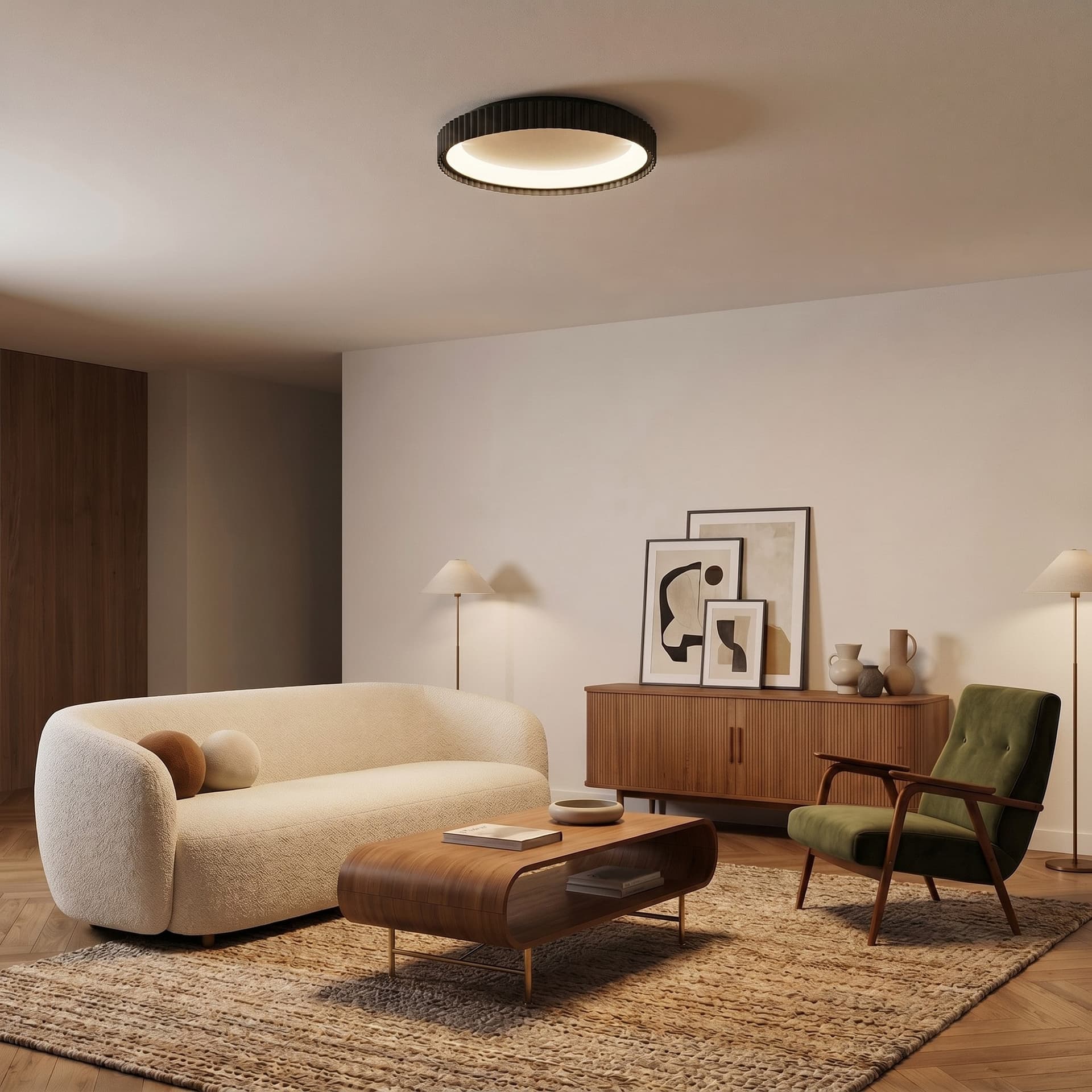 Plafoniera LED Disponibile in 3 varianti Design Ultra-Slim Luce Regolabile (CCT) - 6
