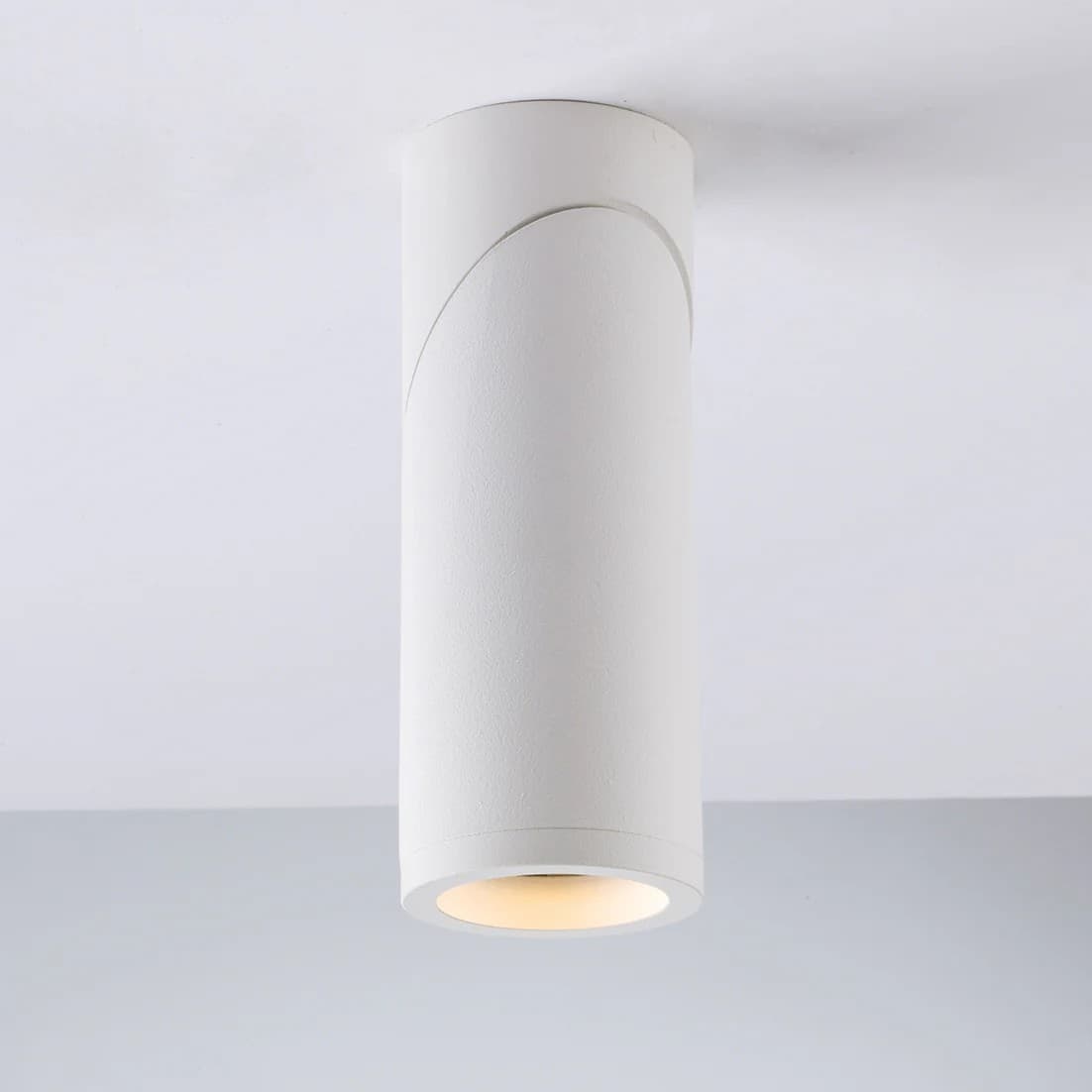 Plafoniera moderna per interni Bianca o Nera 1XGU10 Design tubolare - 1
