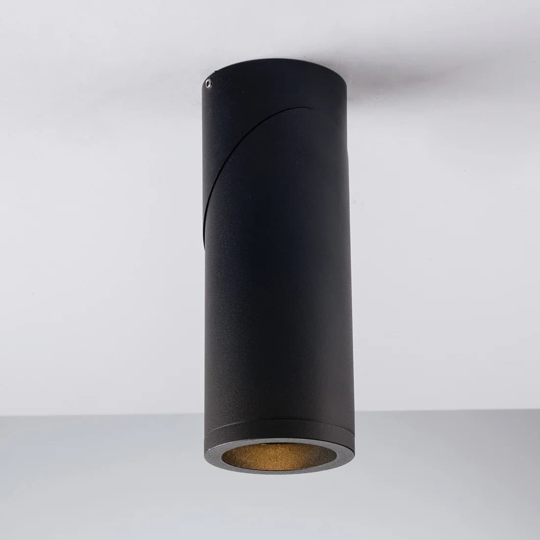 Plafoniera moderna per interni Bianca o Nera 1XGU10 Design tubolare - 6