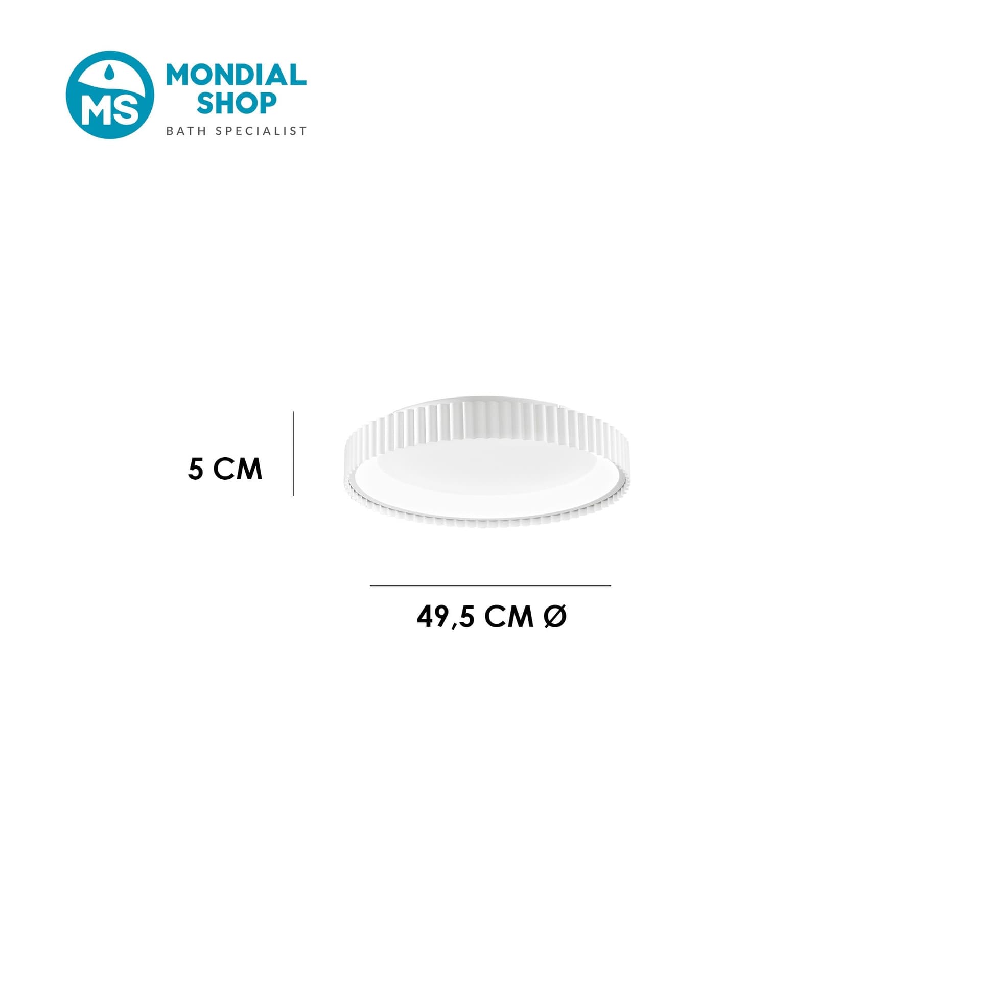Lampada a soffitto in metallo Disponibile in 3 varianti Design extra-slim Tonalità LED regolabile - 13