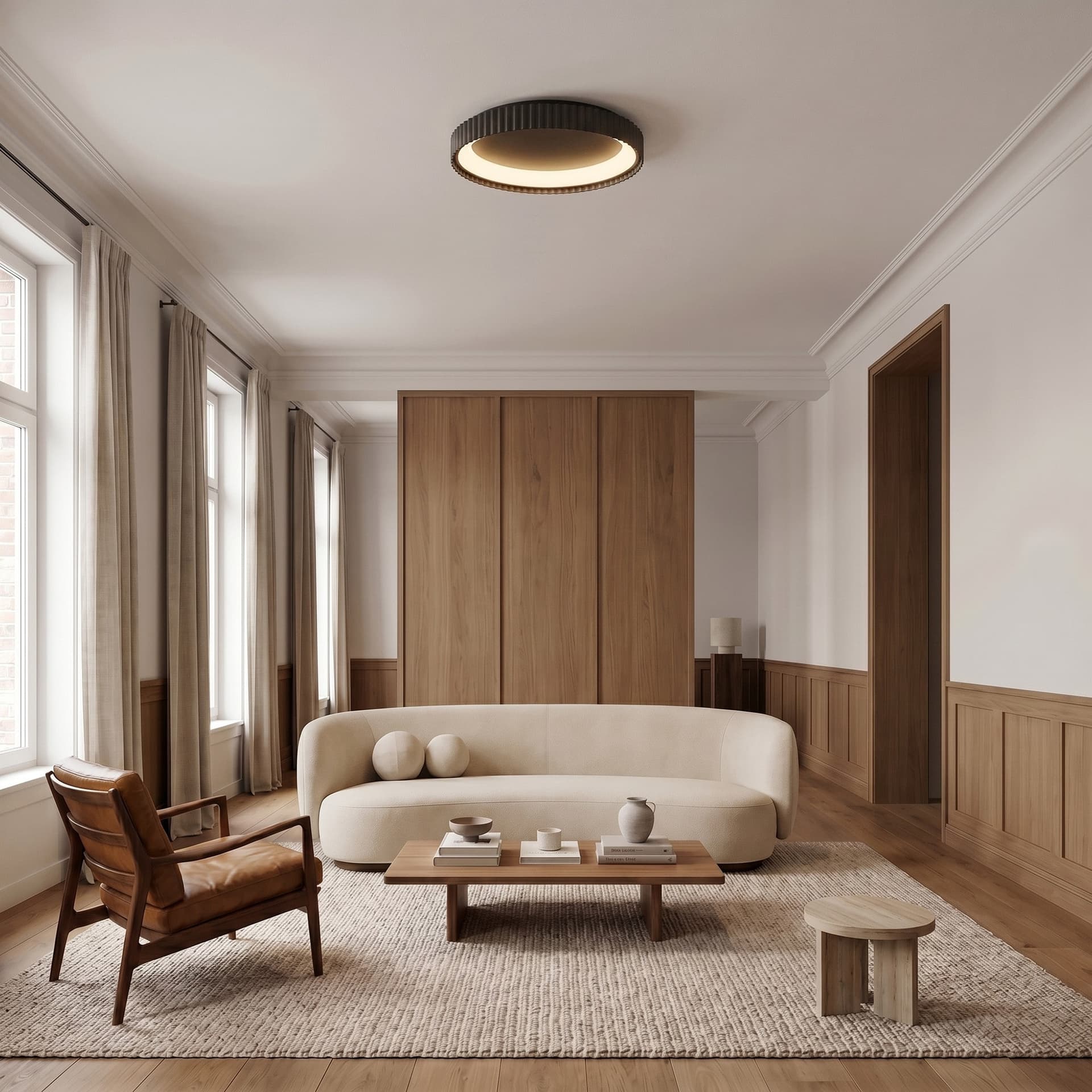 Lampada a soffitto in metallo Disponibile in 3 varianti Design extra-slim Tonalità LED regolabile - 7
