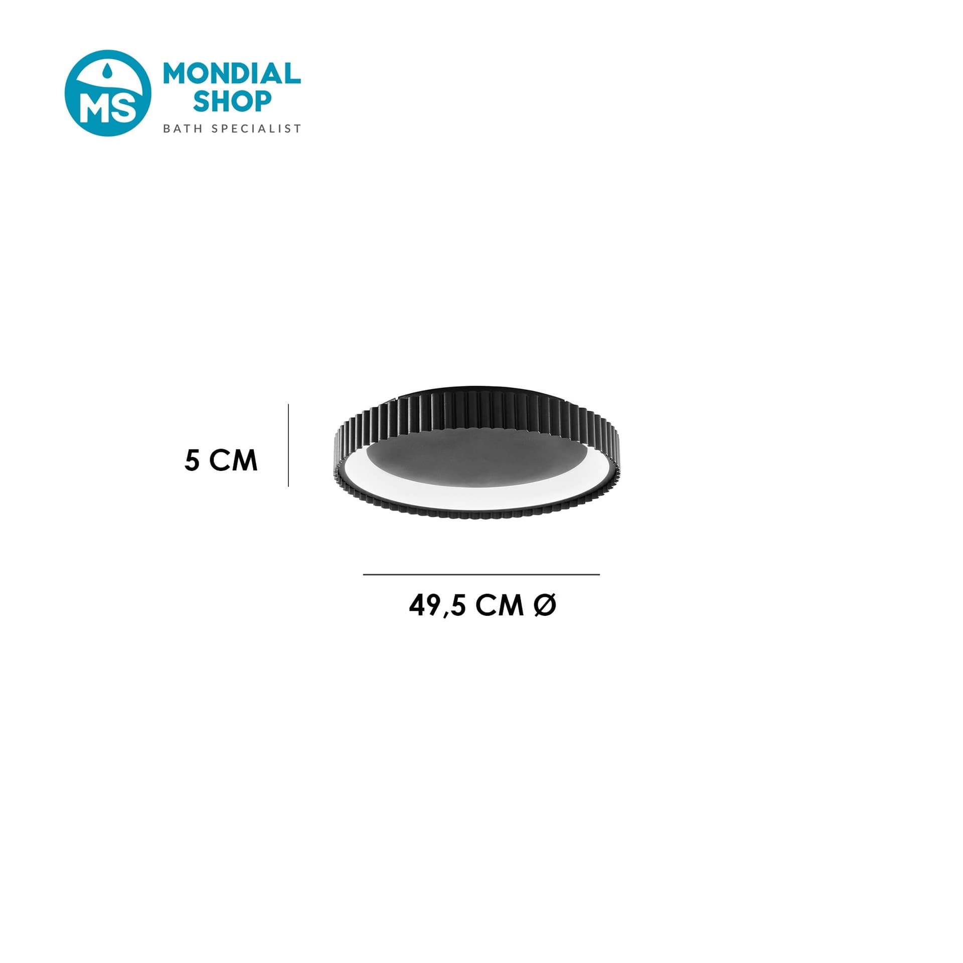 Lampada a soffitto in metallo Disponibile in 3 varianti Design extra-slim Tonalità LED regolabile - 8