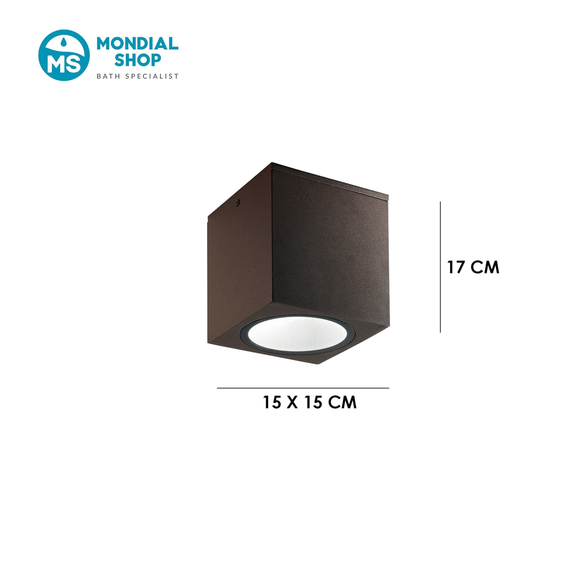 Lampada plafoniera per esterni Quadrata disponibile in 3 varianti IP54 - 13