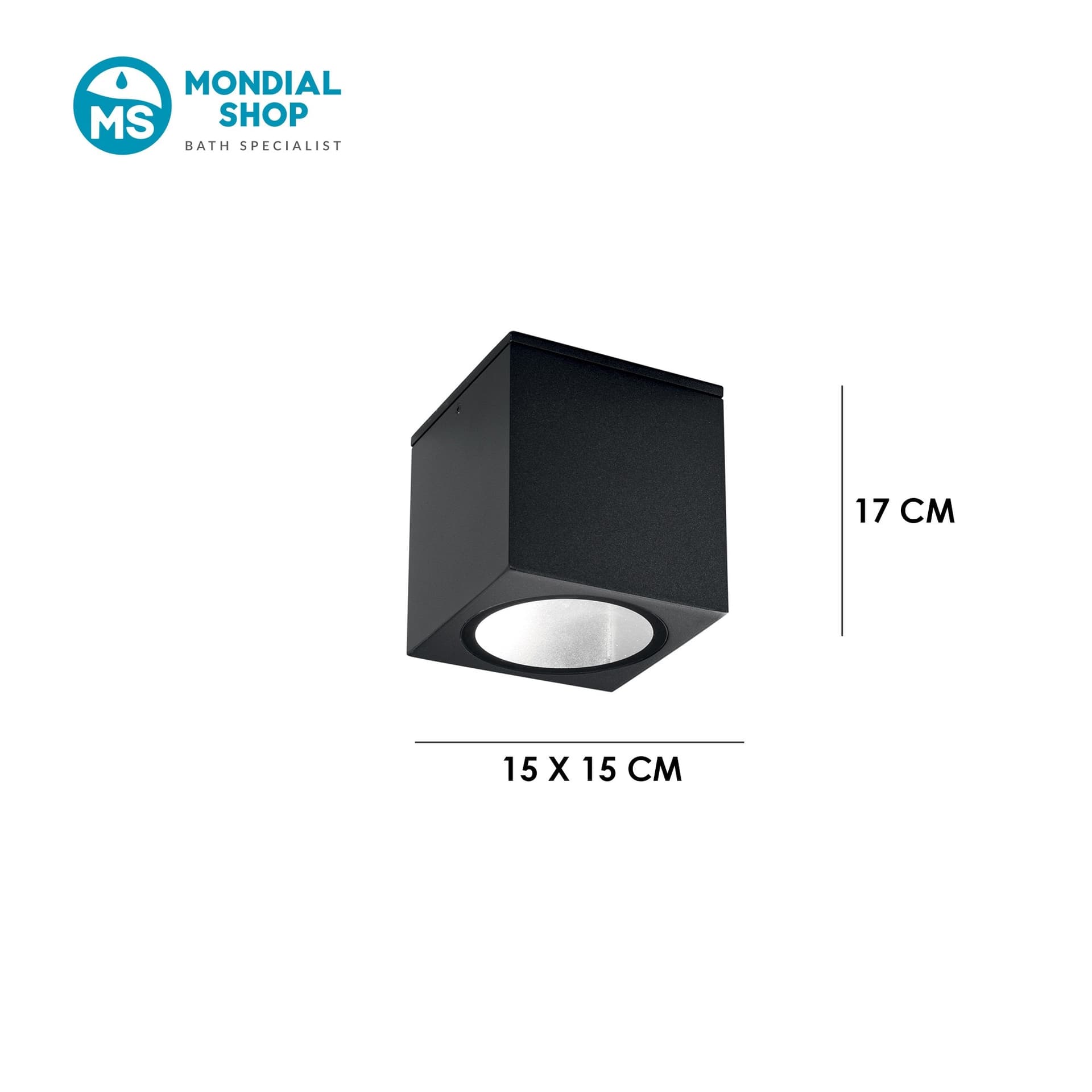 Lampada plafoniera per esterni Quadrata disponibile in 3 varianti IP54 - 3