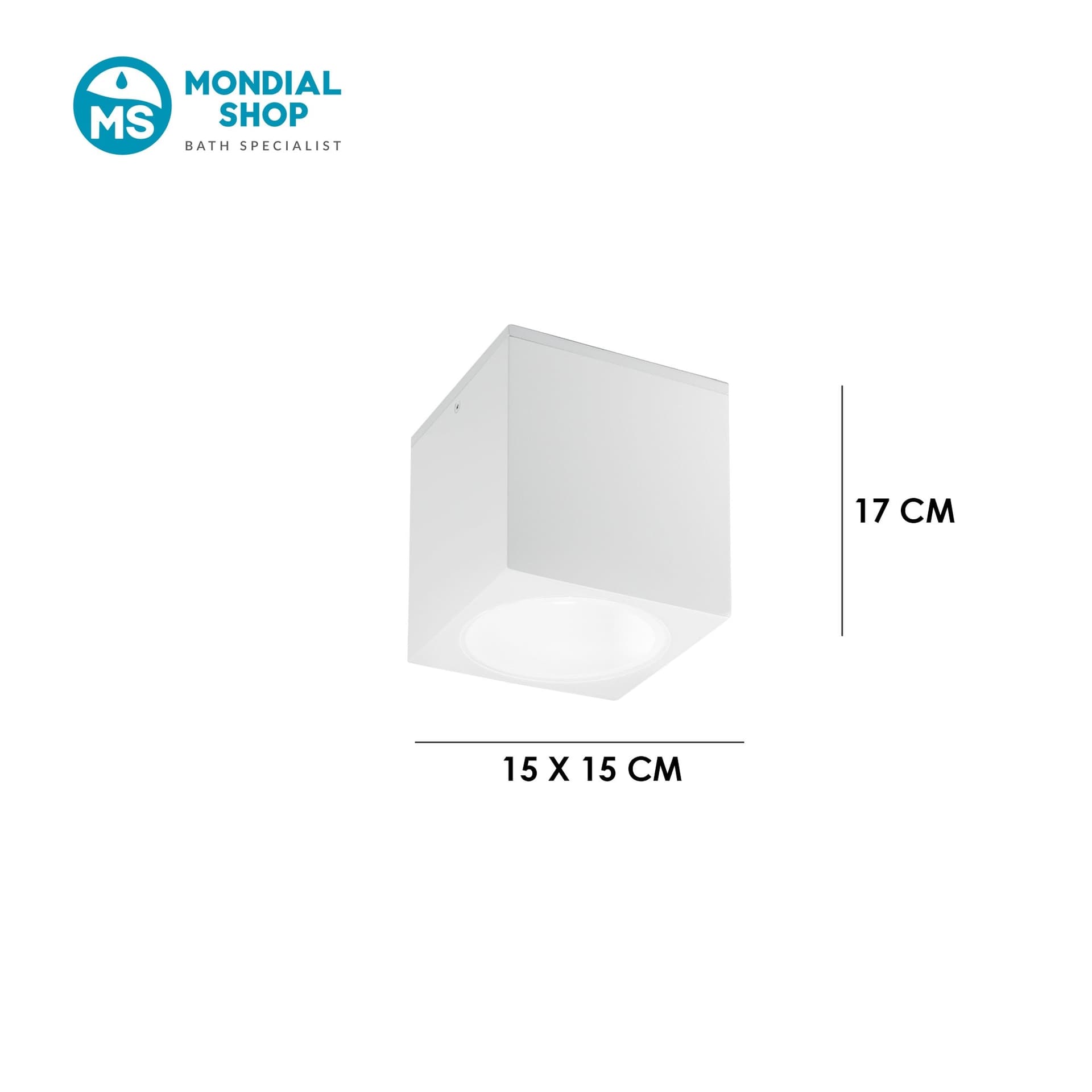 Lampada plafoniera per esterni Quadrata disponibile in 3 varianti IP54 - 8